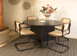 Classiq Webbing Stoel met Arm Walnoot/Zwart