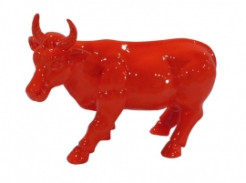 Zuiver Poly Bull Rood Decoratie