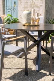 Garden Impressions Gigi Granieten Tuintafel Ø140 cm Donkergrijs