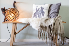 De Lingehof Vloerlamp Globe Naturel Ø30