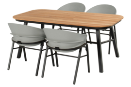 Hartman Tubb Teak Diningset Concrete Grey