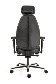 Bureaustoel Livia Leer XL zwart