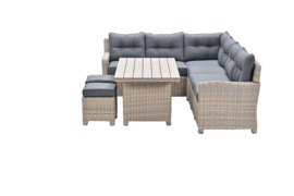 Garden Impressions Seagull Diningset Links - 6-persoons - Grijs