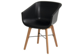 Hartman Amalia Dining Teak Tuinstoel Carbon Black