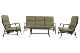 Hartman Flora Loungeset met Loungetafel Moss Green met Loungetafel