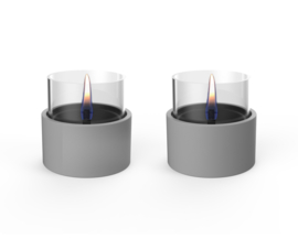 Tenderflame Breeze 10 Tafelvuur - grijs - 2 stuks