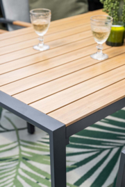 Garden Impressions Felini tuintafel 160x84 cm Zwart