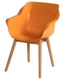 Hartman Sophie Teak Dining Tuinstoel Indian Orange