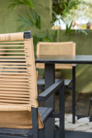 Garden Impressions Star dining fauteuil taupe