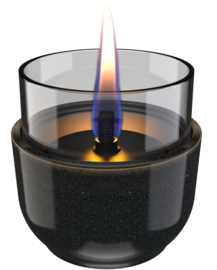 Tenderflame Violet 8 Reactive Glaze Tafelvuur  - zwart