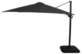 Hartman Shadowflex Zweefparasol Vierkant 300cm Zwart