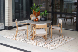 Garden Impressions Lowland tuintafel Ø120 cm Sand