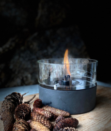 Tenderflame Café 18 Reactive Glaze Tafelvuur - zwart