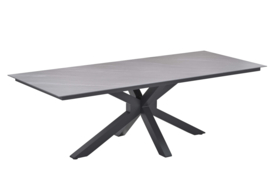 Garden Impressions Ireland tuintafel 240x100 cm Donkergrijs