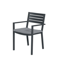 Garden Impressions Oklahoma dining stapelbare fauteuil Donkergrijs