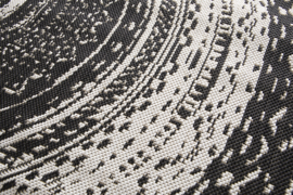 Garden Impressions Antique Vloerkleed Ø160 cm Donkergrijs