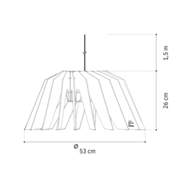 Tjalle en Jasper Vesper hanglamp Black