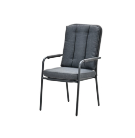 Garden Impressions Venice dining stapelbare fauteuil Donkergrijs