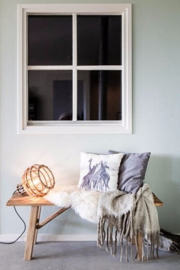 De Lingehof Vloerlamp Globe Naturel Ø30