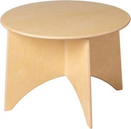 Van Dijk houten ronde kinder tafel Naturel