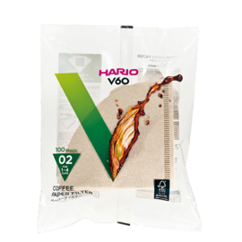 Hario V60 paper filter 02 100 st. ongebleekt