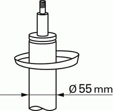 55mm voorschokdempers