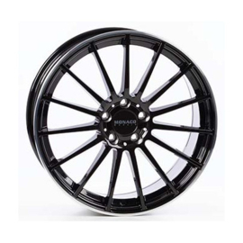 Monaco MC1 Zwart Glans / Gepolijste rand 8.5X19 5X112 ET45 NB66.5