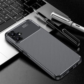 Samsung Galaxy A06  - Carbon TPU Bescherm-Hoes Skin - Zwart