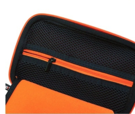 Aero-case Etui Hoes voor Nintendo New 3DS XL - 3DS XL -  Oranje Zwart