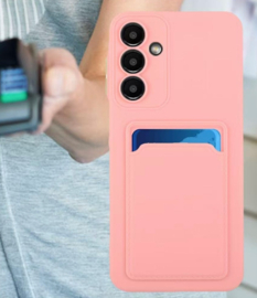 TPU Bescherm-Hoes Skin Cover met Pas-vak voor Samsung Galaxy S26 -  Roze