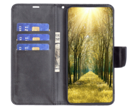 Luxe BookCover Hoes Etui voor Samsung Galaxy A55     Zwart