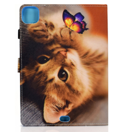 Bescherm Cover Hoes Map voor iPad Air  10.9 -   Happy Kitten