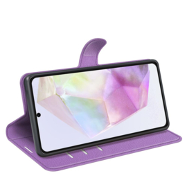 Boek-Cover Hoes Etui voor Samsung Galaxy A36 - A56  -  Lila - Paars
