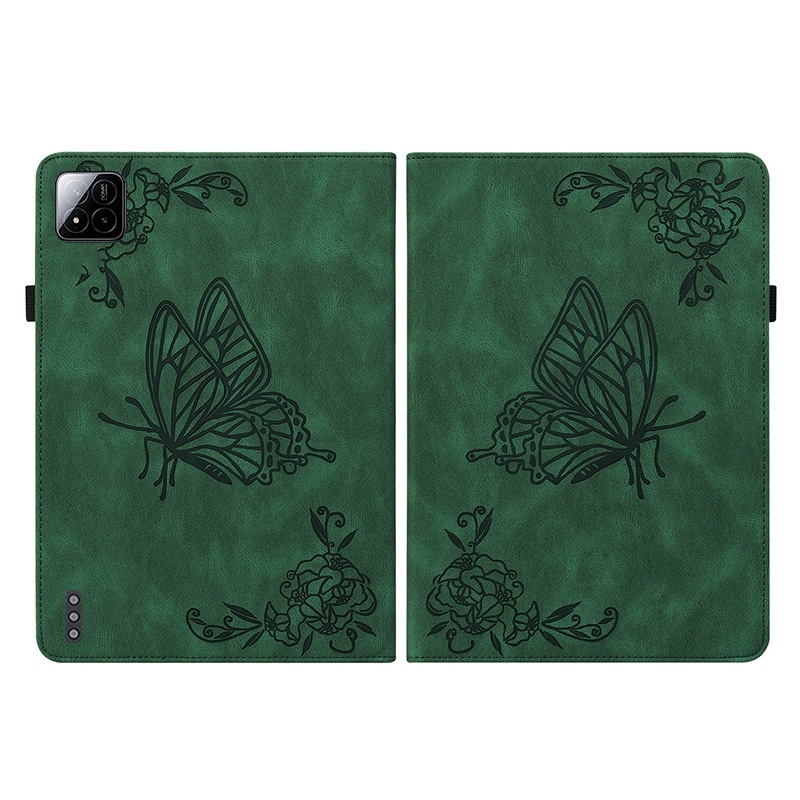 Bescherm-Etui Hoes Map voor Xiaomi Pad 7  -   Vlinders -   Groen