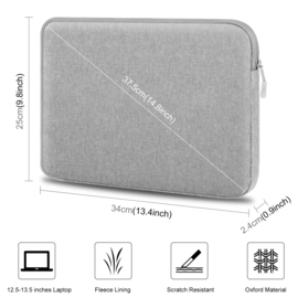 Sleeve Pouch Hoes Etui voor Apple Macbook Air 13"    Grijs