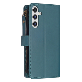 9 Pas - Portemonnee Etui Hoes voor Samsung Galaxy A14   -   Groen