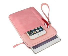 Opberg-Bescherm Hoes Etui Pouch Sleeve voor iPad  -  Roze