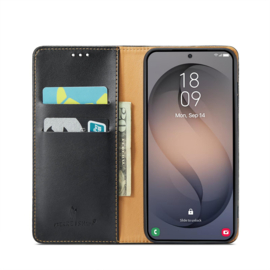 Luxe BoekCover Etui Hoes  voor Samsung Galaxy S26   -  Zwart