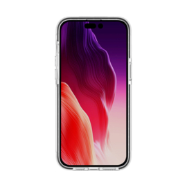 TPU Bescherm-Hoes Cover Skin + Screenprotector voor iPhone 15 Pro Max  Transparant-Zwart