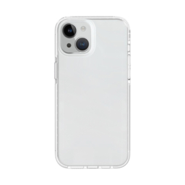 TPU Bescherm-Hoes Cover Skin voor iPhone 15    Transparant-Wit
