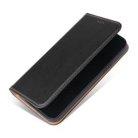 Luxe BookCover Hoes Etui voor iPhone 15     Zwart