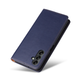 Luxe BookCover Hoes Etui voor Samsung Galaxy A14   Blauw