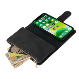 BookCover Wallet Etui voor iPhone 13    Zwart