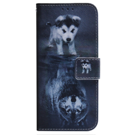 BoekCover Hoes Etui voor Samsung Galaxy A36  -  A56   -  Wolf