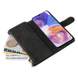 BookCover Wallet Etui voor Samsung Galaxy A23 5G Zwart