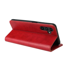 Luxe BoekCover Etui Hoes  voor Samsung Galaxy A37 - A36 - A56  -  Rood