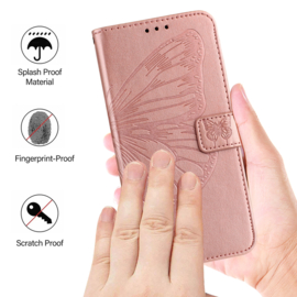 Luxe Bescherm-Etui Hoes voor iPod Touch   -  Vlinder -  Roze