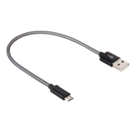 Luxe 20cm Micro USB 2.0 Oplader en Data Kabel