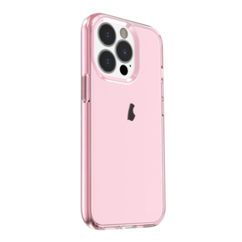 Transparant Hard-Cover Bescherm-Hoes + Screenprotector voor iPhone 15 PRO MAX Roze