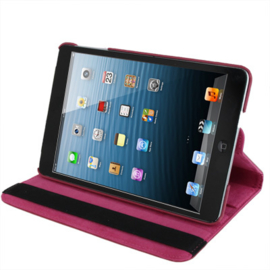 360º Standaard Bescherm Hoes Map voor iPad Mini 4   Roze